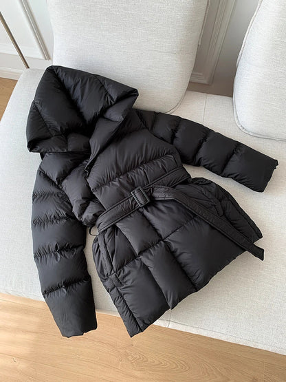 Ladies Cozy Down Filled Parka Coat