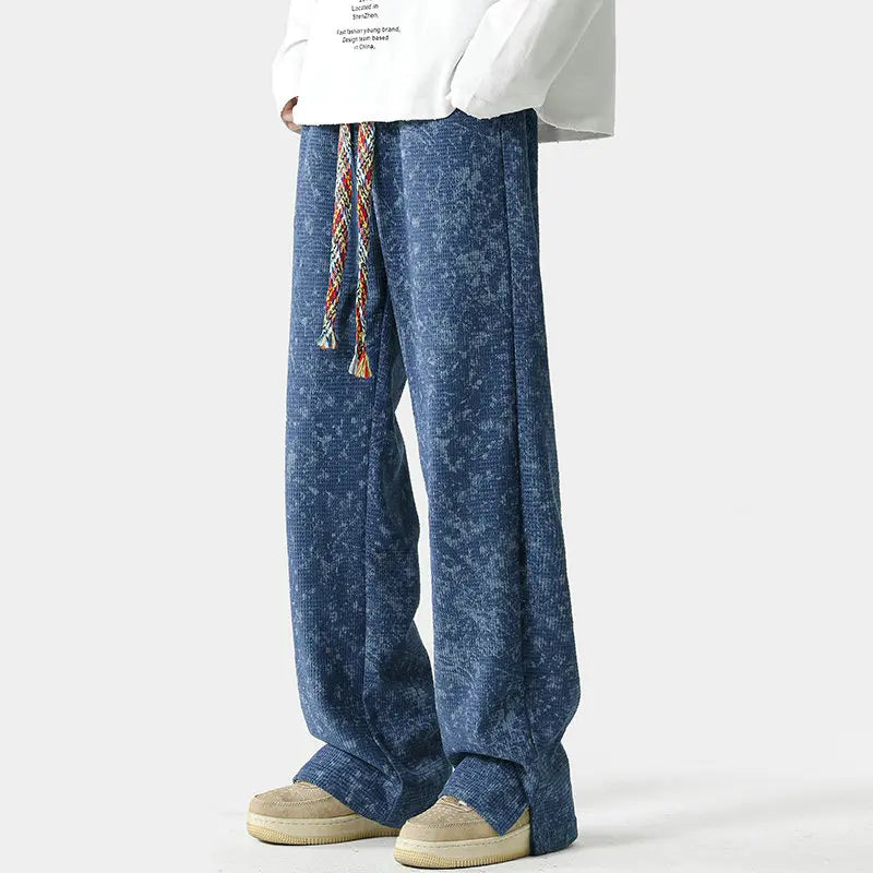 Distressed Faded Jogger Pants