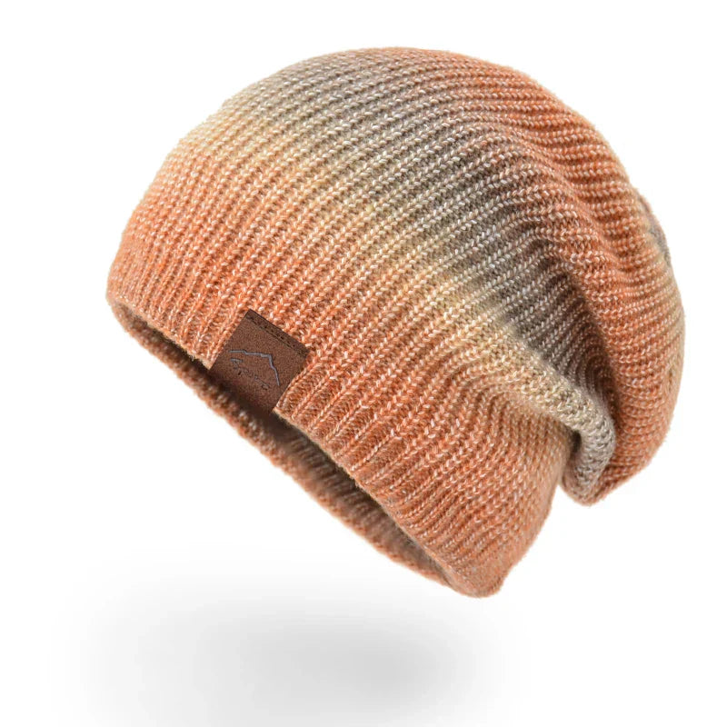 Colorful Texture Knit Beanie