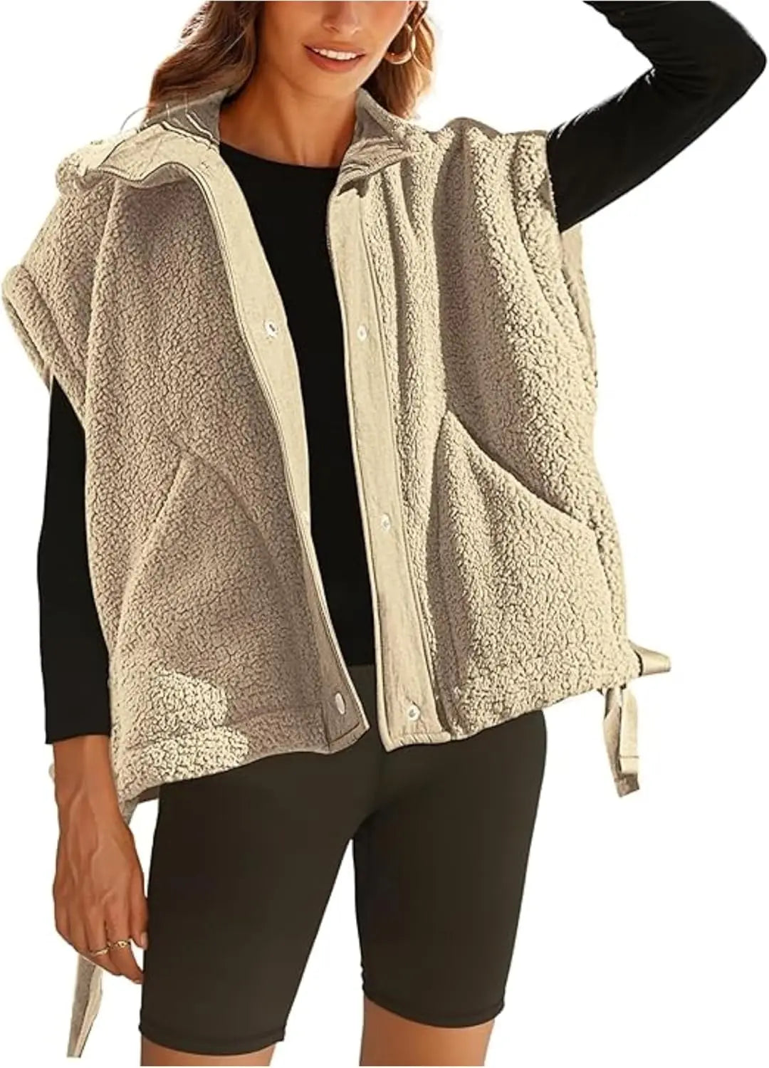Fuzzy Fleece Lined Winter Jacket