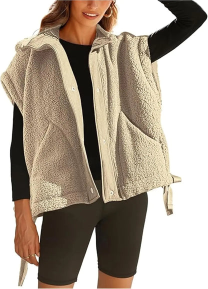 Fuzzy Fleece Lined Winter Jacket