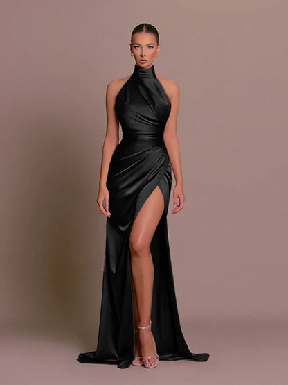 Elegant Party Dress with High Slit
