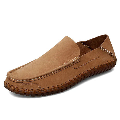 Slip On Leather Moc Loafers for Men - Comfortable Casual Shoes