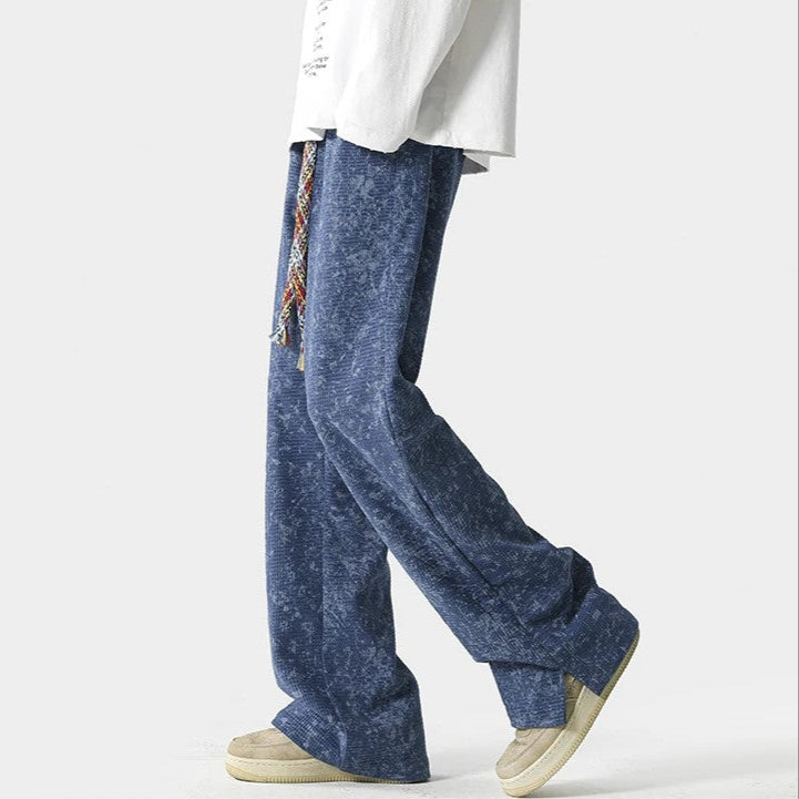 Distressed Faded Jogger Pants