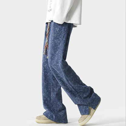 Distressed Faded Jogger Pants