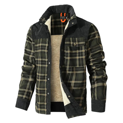 Comfortable Plaid Fleece Shirt Jacket