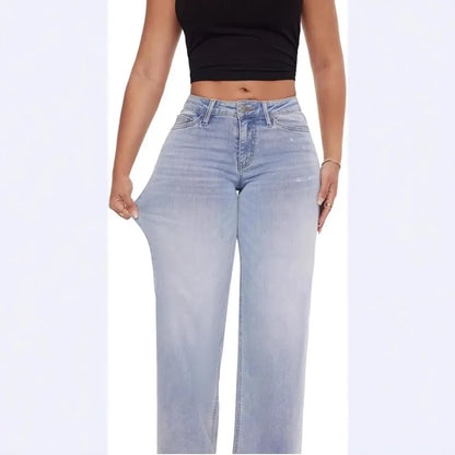 Comfortable Loose Fit Women's Jeans