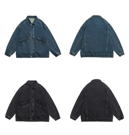 City Style Blue Jeans Jacket