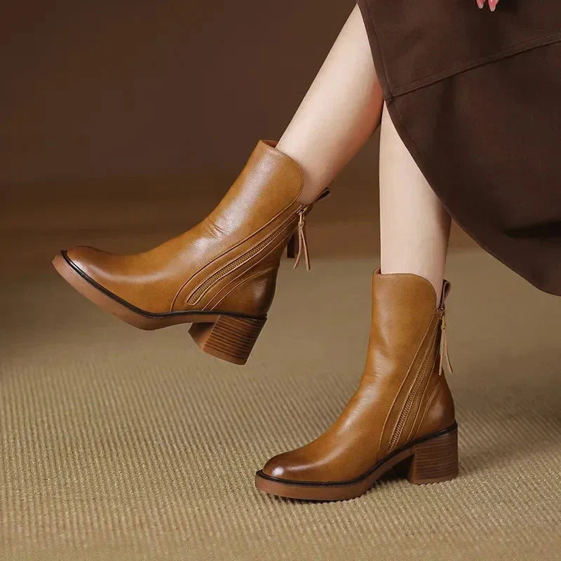 Comfortable High Heel Ankle Boots for Women - Nocini