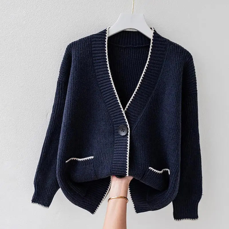 Fashionable Button Front Cardigan