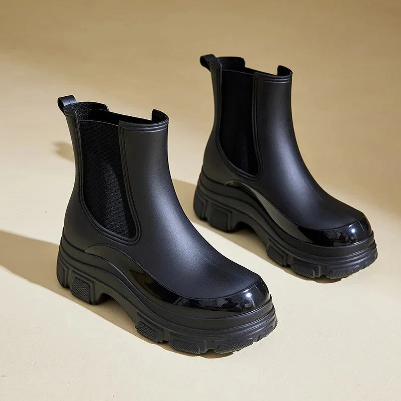 Comfy Low Heel Chelsea Boots for Women