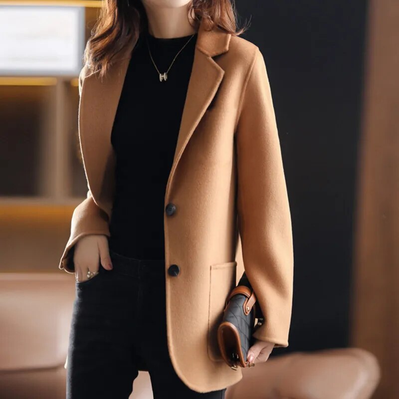 Tailored Fit Women's Wool Blazer Jacket - Nocini