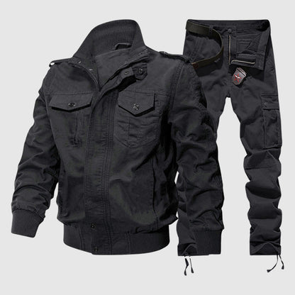 Comfortable Casual Cargo Suit Set