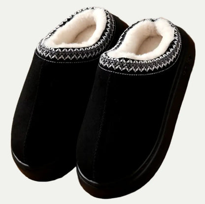 Soft Leather Slippers for Women - Warm & Stylish Fit