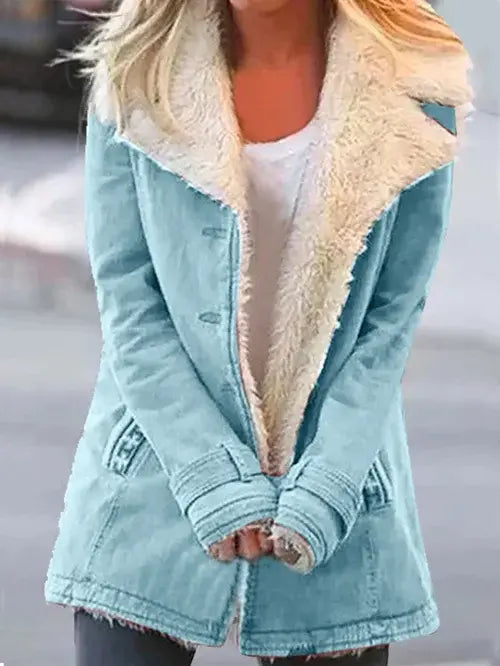 Soft Women's Winter Coat - Stylish Thermal Jacket - Nocini