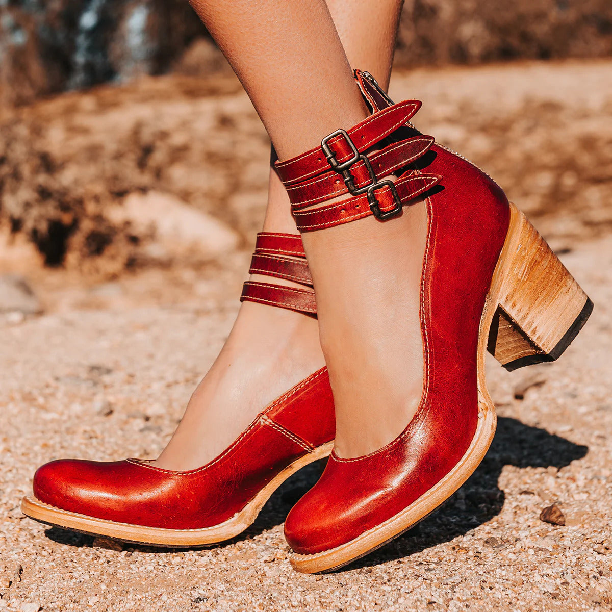 High Heel Ankle Strap Sandals for Women
