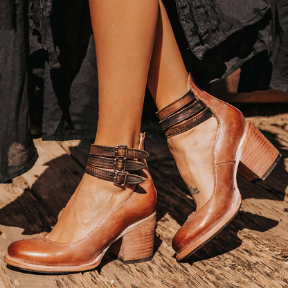 High Heel Ankle Strap Sandals for Women