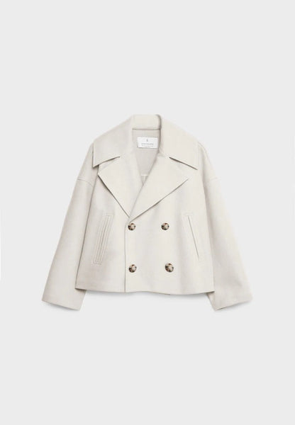 Classic Double Button Short Coat