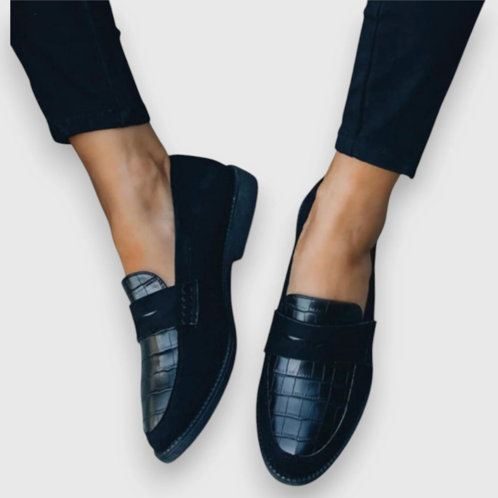 Comfortable Leather Slip On Shoes - Olytrend