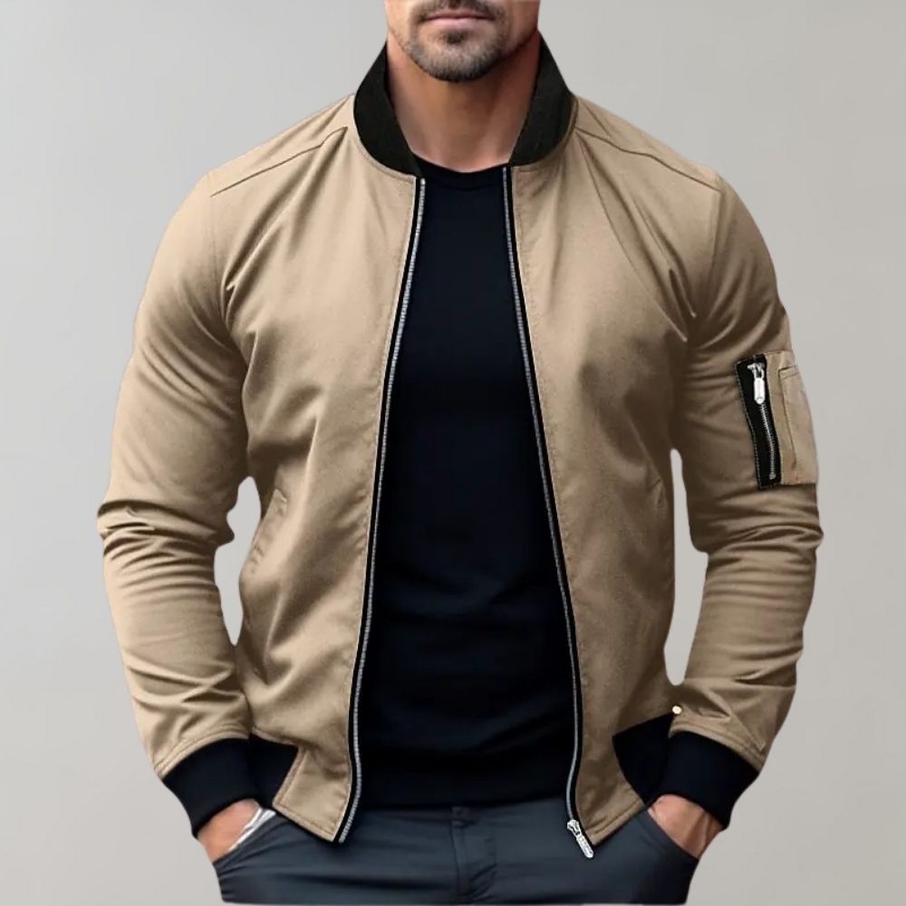 Men's Classic Slim Fit Bomber Jacket