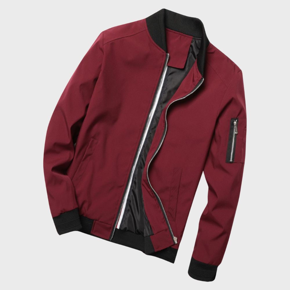Men's Classic Slim Fit Bomber Jacket