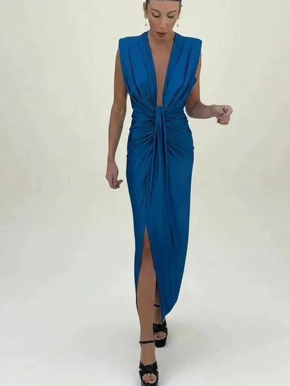 Ladies' Strapless Formal Midi Gown