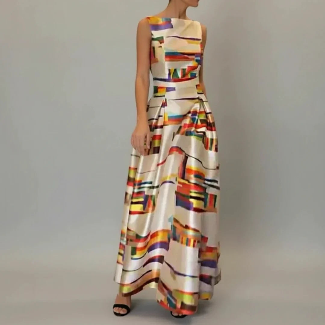 Strapless Flowy Summer Maxi Dress for Women