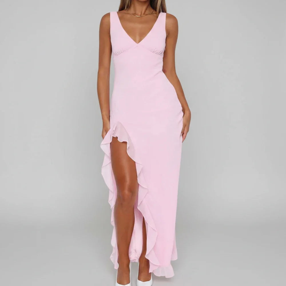 Strapless Summer Floor Length Dress for Women