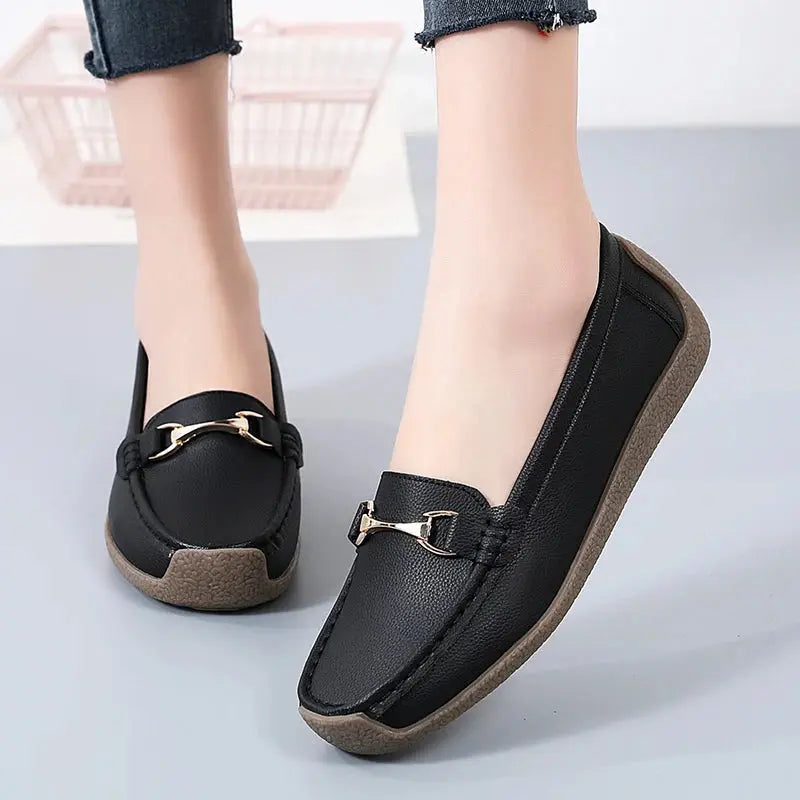 Elegant Womens Slip On Moccasin Shoes