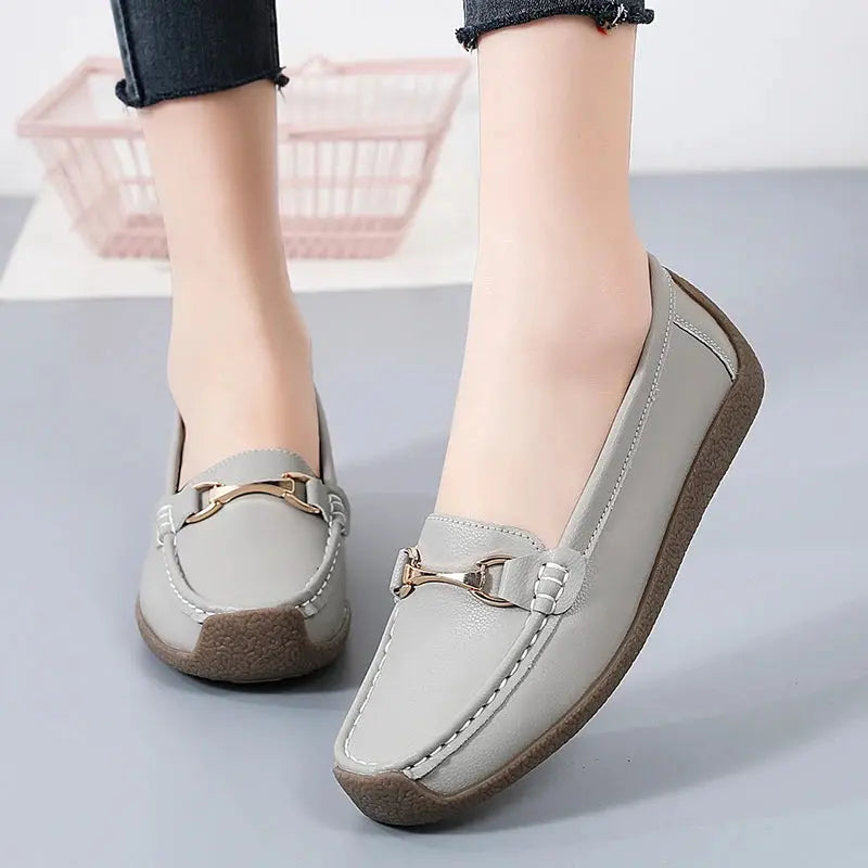 Elegant Womens Slip On Moccasin Shoes