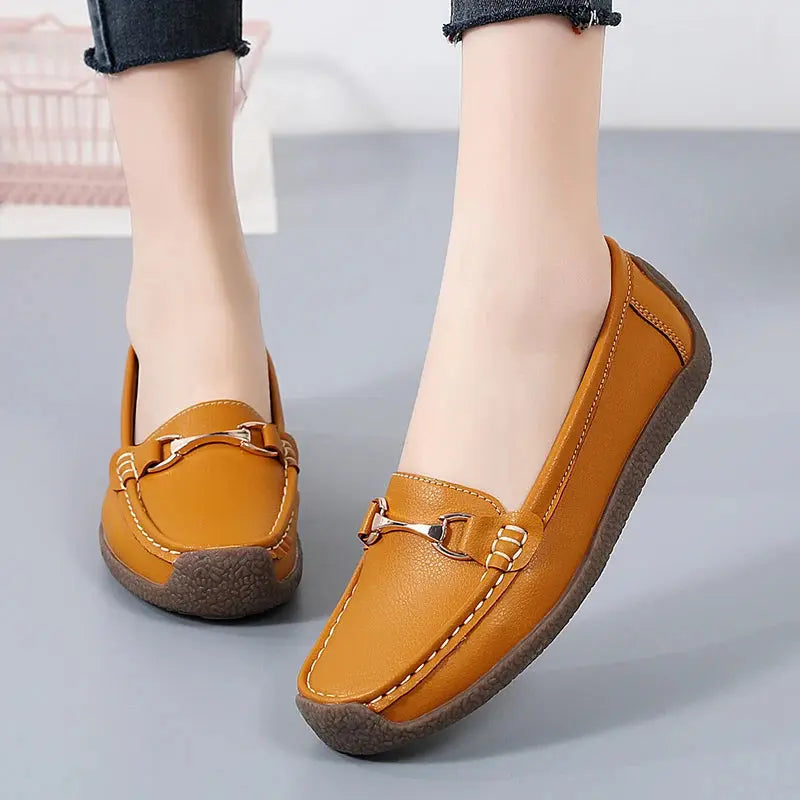 Elegant Womens Slip On Moccasin Shoes