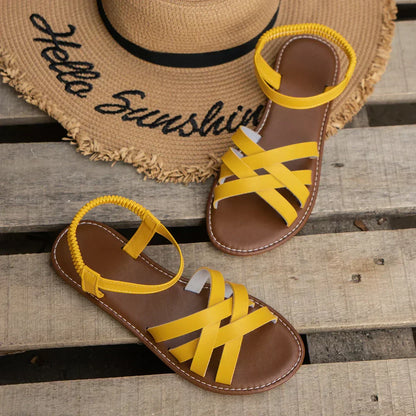 Comfortable Cross Strap Women's Summer Sandals