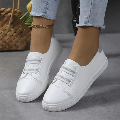 Soft Womens Slip On Shoes Rubber Sole Casual Wear