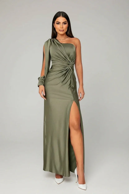 Chic Off Shoulder Long Evening Dress for Women