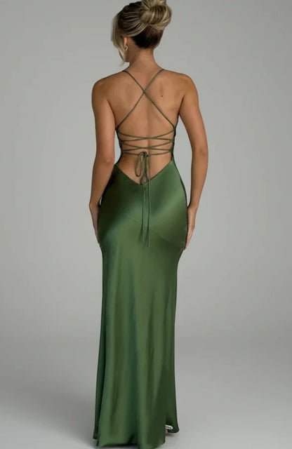 Elegant V Neck Summer Maxi Dress