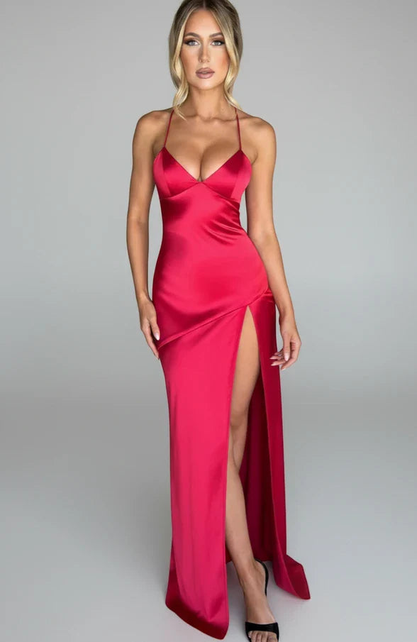 Elegant V Neck Summer Maxi Dress