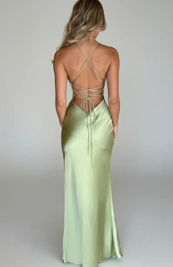 Elegant V Neck Summer Maxi Dress