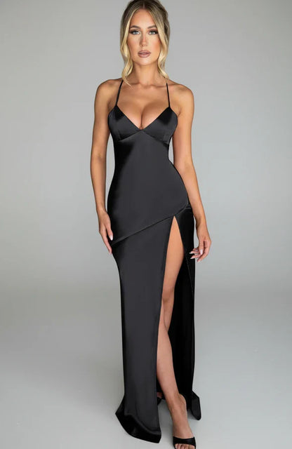 Elegant V Neck Summer Maxi Dress