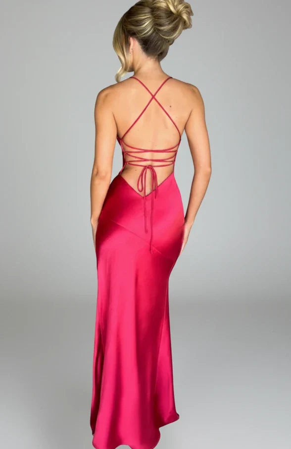 Elegant V Neck Summer Maxi Dress