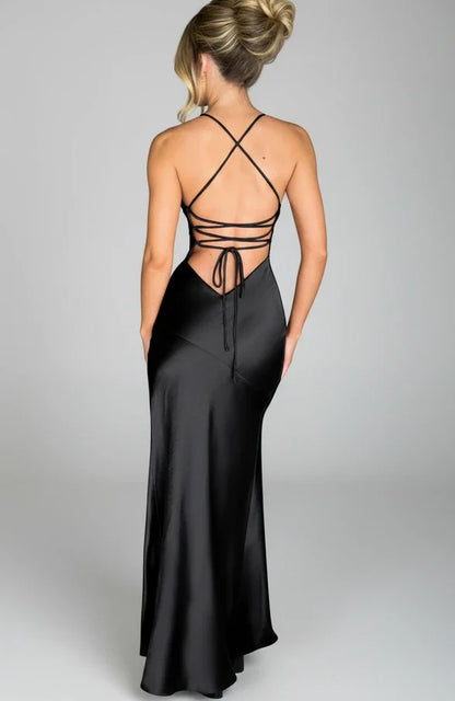 Elegant V Neck Summer Maxi Dress