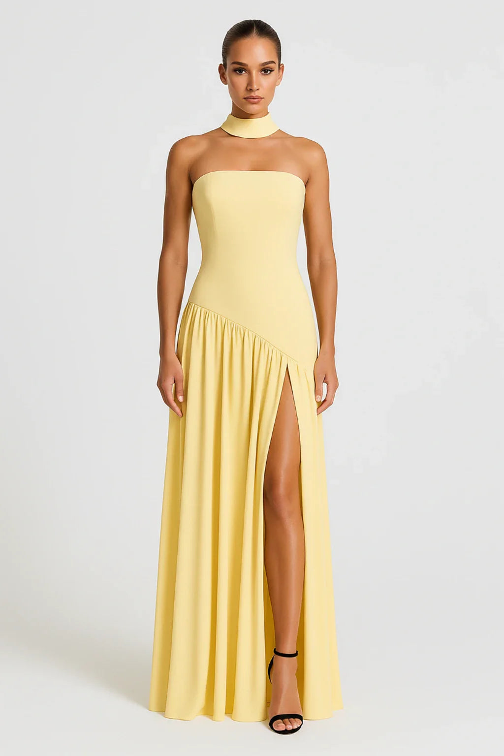 Sleeveless Off Shoulder Evening Gown for Women - Olytrend