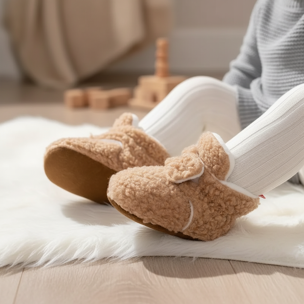 Cozy Teddy Fleece Slippers - Pexav