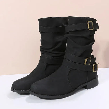 Comfortable Women's Low Heel Boots - Nocini