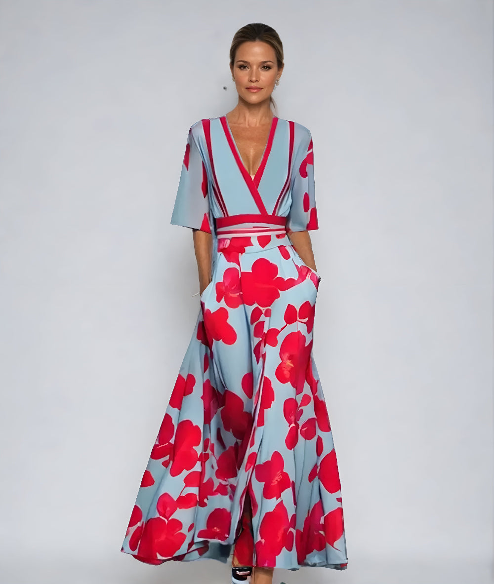 Chic Floral Maxi Dress