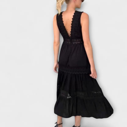 Elegant V-Neck Lace Formal Gown