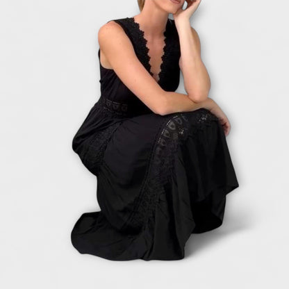 Elegant V-Neck Lace Formal Gown