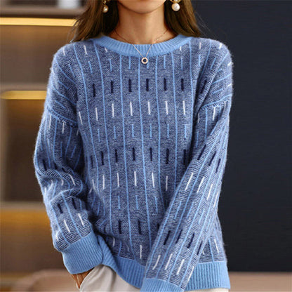Casual Graphic Crew Neck Sweater - Nocini