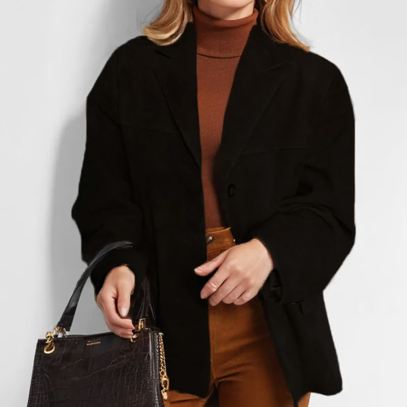 Casual Fit Open Front Blazer Jacket