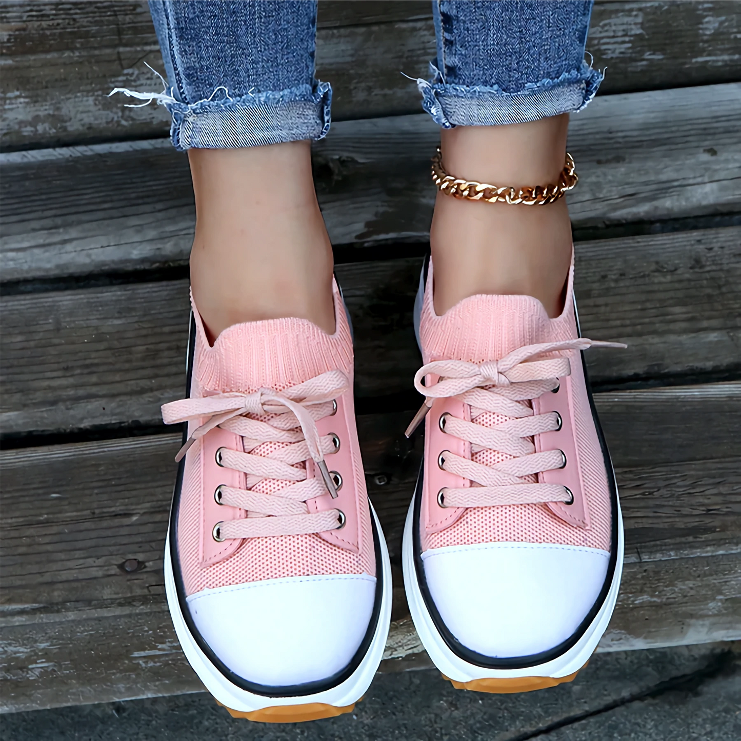 Comfortable Airy Women's Knit Sneakers
