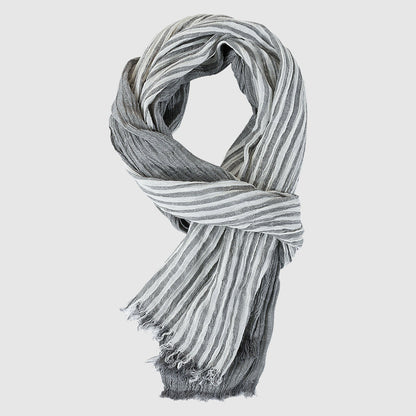Casual Stripe Fringe Scarf